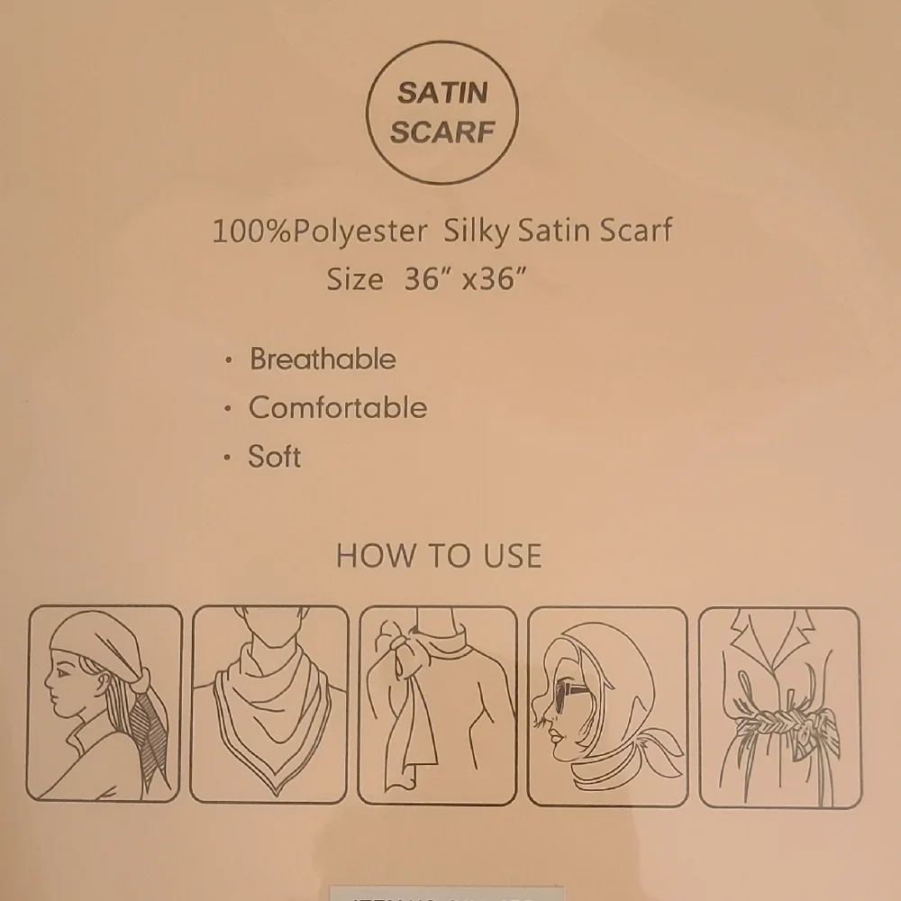 Premium Silky Satin Multi Scarf